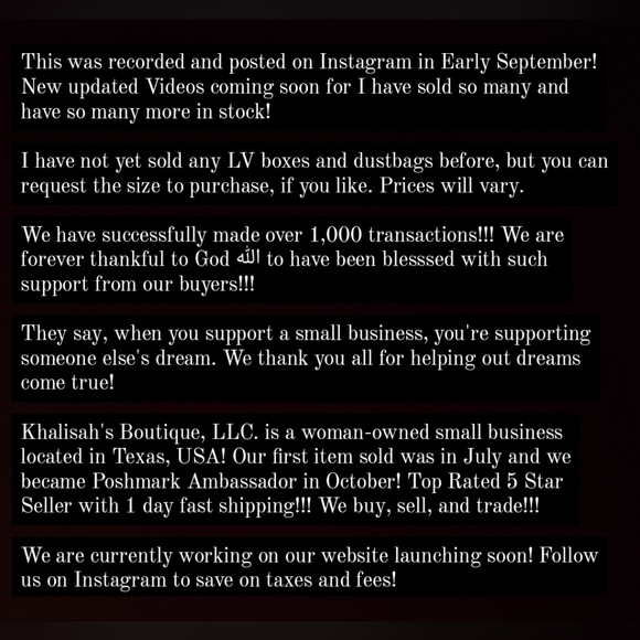 Hello, everyone! Welcome to Khalisah's Boutique! - Picture 7 of 10